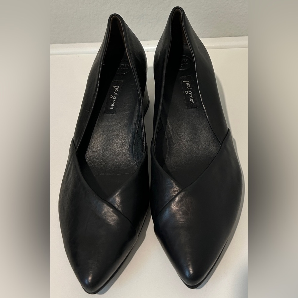 Paul Green Rendi Black Block Heel Pumps